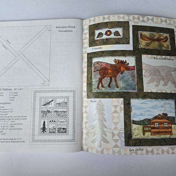 Northwoods Retreat Quilt Pattern Book By Brenda Henning Bear Paw Productions 200 - Picture 12 of 14